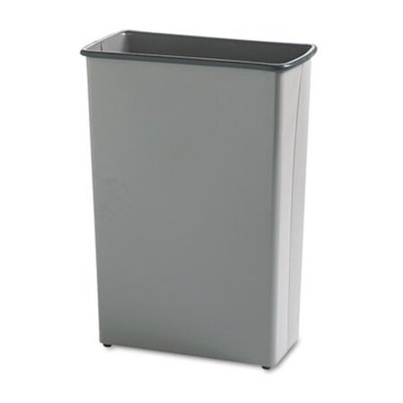 Picture of Rectangular Wastebasket, Steel, 22 gal, CharcoalSAF-9618CH