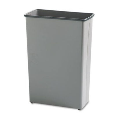 Picture of Rectangular Wastebasket, Steel, 22 gal, CharcoalSAF-9618CH