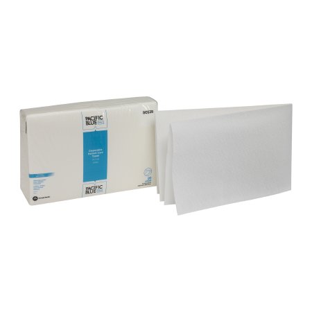 Picture of Hand Towel Pacific Blue Select™ A400 14 X 21-1/2 Inch Airlaid Bonded Cellulose White Disposable80538