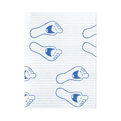 Picture of Procedure Towel PolyBack® 13 W X 19 L Inch Happy Feet Print NonSterileWPXFP