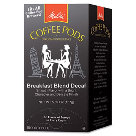 Picture of Coffee Pods, Breakfast Blend Decaf, 18 Pods/BoxMLA-75413
