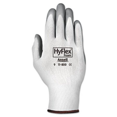 Picture of HyFlex Foam Gloves, White/Gray, Size 9, 12 PairsANS-118009