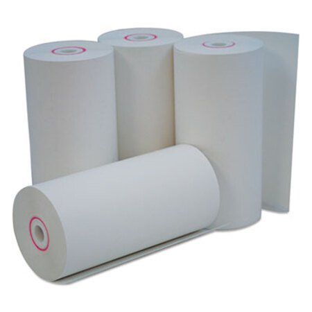 Picture of Direct Thermal Print Paper Rolls, 0.38" Core, 4.38" x 127ft, White, 50/CartonUNV-35765