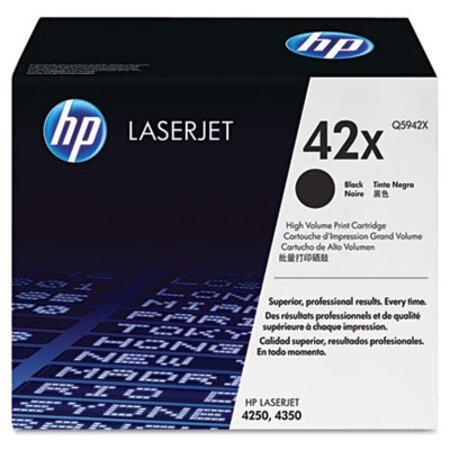 Picture of HP 42X, (Q5942X) High-Yield Black Original LaserJet Toner CartridgeHEW-Q5942X