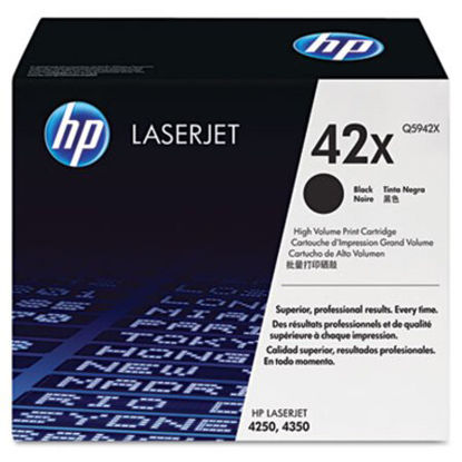 Picture of HP 42X, (Q5942X) High-Yield Black Original LaserJet Toner CartridgeHEW-Q5942X