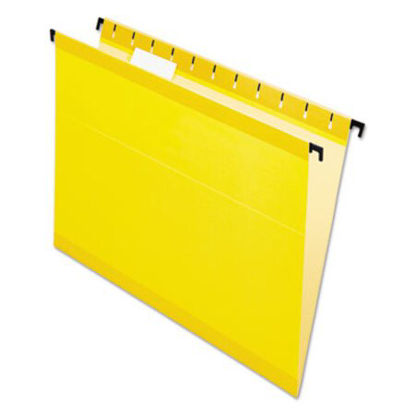 Picture of SureHook Hanging Folders, Letter Size, 1/5-Cut Tab, Yellow, 20/BoxPFX-615215YEL