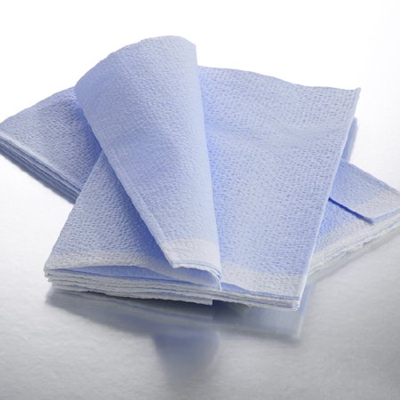 Picture of Stretcher Sheet Flat 40 X 96 Inch Blue Tissue / Poly / Tissue Disposable70332N