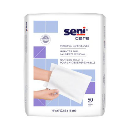 Picture of Wash Glove Seni Care 6 X 9 Inch White DisposableS-NG50-C41