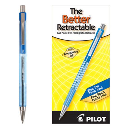 Picture of Better Ballpoint Pen, Retractable, Fine 0.7 mm, Blue Ink, Translucent Blue Barrel, DozenPIL-30001