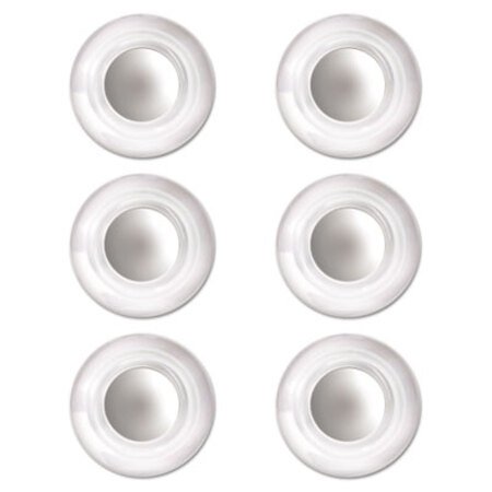 Picture of Glass Magnets, Large, 0.45" dia, Clear, 6/PackQRT-85391