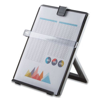 Picture of Non-Magnetic Letter-Size Desktop Copyholder, Plastic, 125 Sheet Capacity, BlackFEL-21106