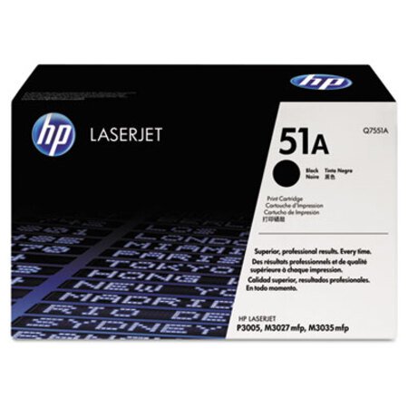 Picture of HP 51A, (Q7551A) Black Original LaserJet Toner CartridgeHEW-Q7551A