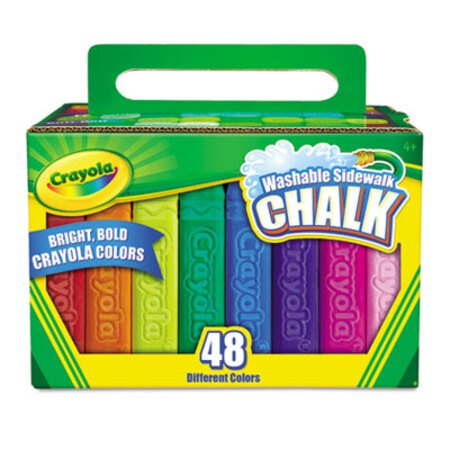 Picture of Washable Sidewalk Chalk, 48 Assorted Bright Colors, 48 Sticks/SetCYO-512048
