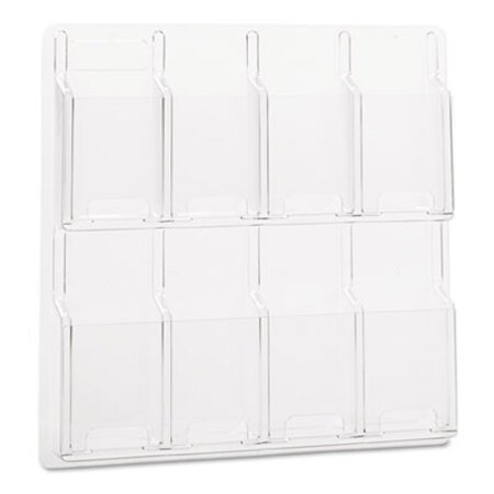 Picture of Reveal Clear Literature Displays, 8 Compartments, 20.5w x 2d x 20.5h, ClearSAF-5608CL