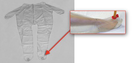 Picture of Post Mortem Unionall Mort-Port™ X-Large PVC Zipper Closure, 1/2 LengthMP-UA-C-XL