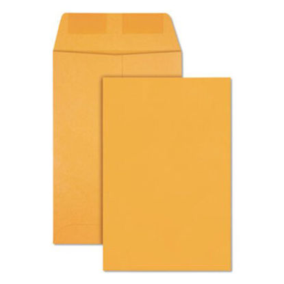 Picture of Catalog Envelope, #1, Square Flap, Gummed Closure, 6 x 9, Brown Kraft, 500/BoxQUA-40765