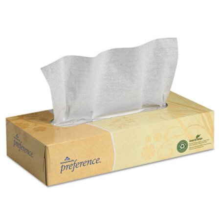 Picture of Facial Tissue, 2-Ply, White, Flat Box, 100 Sheets/Box, 30 Boxes/CartonGPC-48100