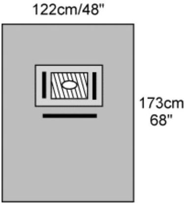Picture of EENT Drape Ophthalmic Drape 48 W X 68 L Inch Sterile7445