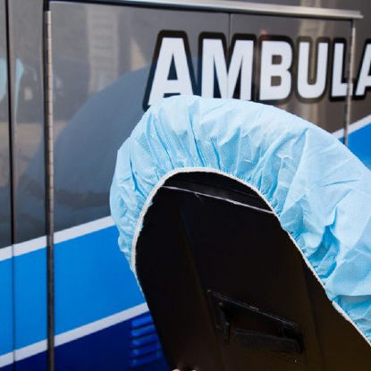 Picture of Stretcher Sheet Snug-Fit® Fitted 30 X 84 Inch Blue Polyethylene Disposable53378