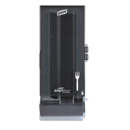 Picture of SmartStock Mediumweight Polystyrene Dispenser, Fork, 10 x 8.78 x 24.75, SmokeDXE-SSFD120