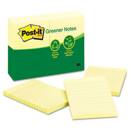 Picture of Recycled Note Pads, 4 x 6, Lined, Canary Yellow, 100-Sheet, 12/PackMMM-660RPYW