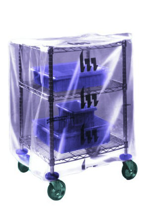 Picture of Cart Cover Clear Polyethylene 27 L X 40 W X 36 H Inch667-274036-1M