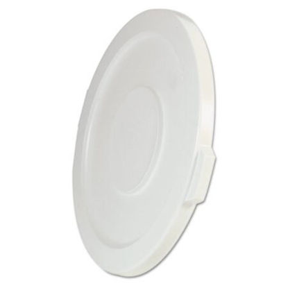 Picture of Round Flat Top Lid, for 32 gal Round BRUTE Containers, 22.25" diameter, WhiteRCP-2631WHI