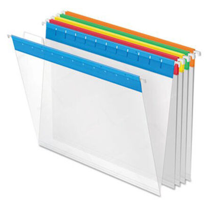 Picture of Poly Hanging Folders, Letter Size, 1/5-Cut Tab, Assorted, 25/BoxPFX-55708