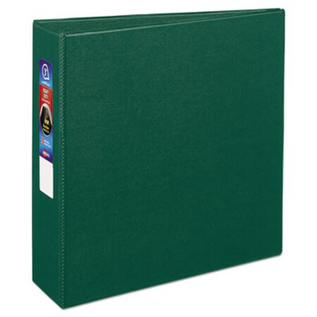 Picture of Heavy-Duty Non-View Binder with DuraHinge and Locking One Touch EZD Rings, 3 Rings, 3" Capacity, 11 x 8.5, GreenAVE-79783