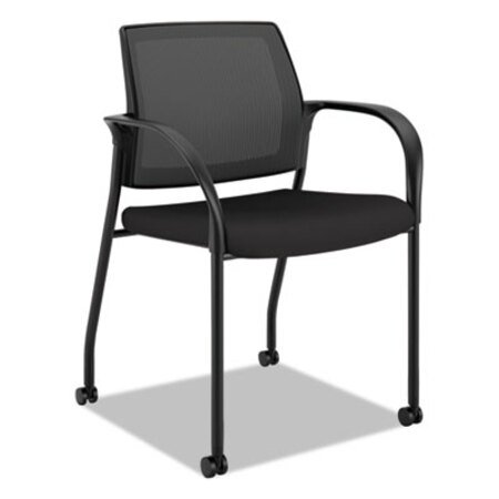 Picture of Ignition 2.0 4-Way Stretch Mesh Back Mobile Stacking Chair, Supports Up to 300 lb, BlackHON-IS107HIMCU10