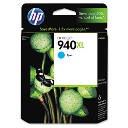 Picture of HP 940XL, (C4907AN) High-Yield Cyan Original Ink CartridgeHEW-C4907AN