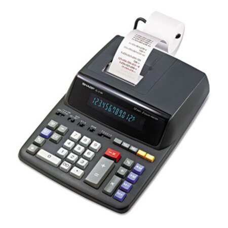 Picture of EL2196BL Two-Color Printing Calculator, Black/Red Print, 3.7 Lines/SecSHR-EL2196BL