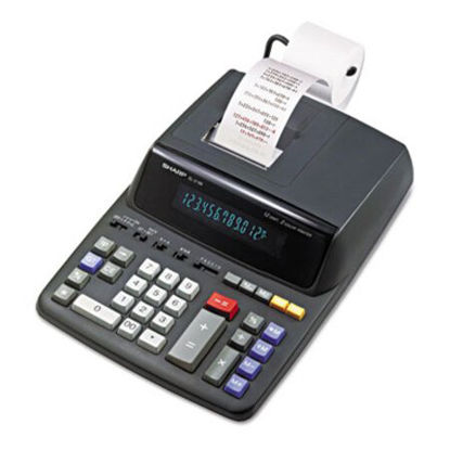 Picture of EL2196BL Two-Color Printing Calculator, Black/Red Print, 3.7 Lines/SecSHR-EL2196BL