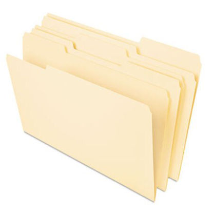 Picture of Deluxe Heavyweight File Folders, 1/3-Cut Tabs, Letter Size, Manila, 50/PackUNV-16413