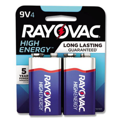 Picture of High Energy Premium Alkaline 9V Batteries, 4/PackRAY-A16044TK