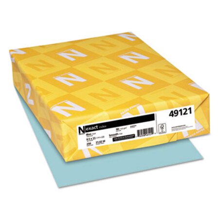 Picture of Exact Index Card Stock, 90 lb, 8.5 x 11, Blue, 250/PackWAU-49121