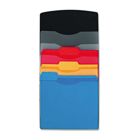 Picture of Partition Additions Waterfall File Sorter, 12 x 19 1/4, Clear/Dark GraphiteFEL-7502301