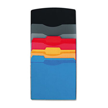 Picture of Partition Additions Waterfall File Sorter, 12 x 19 1/4, Clear/Dark GraphiteFEL-7502301