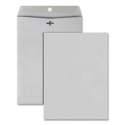 Picture of Clasp Envelope, #90, Square Flap, Clasp/Gummed Closure, 9 x 12, Executive Gray, 100/BoxQUA-38590