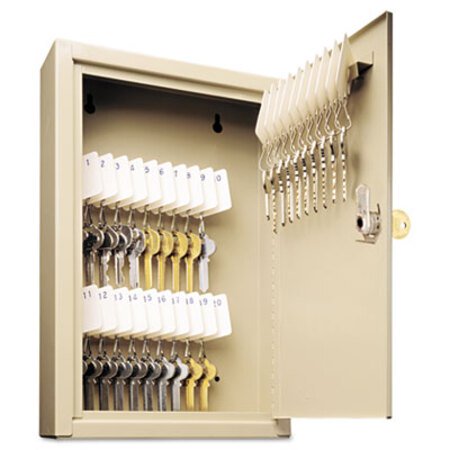 Picture of Uni-Tag Key Cabinet, 30-Key, Steel, Sand, 8 x 2 5/8 x 12 1/8MMF-201903003