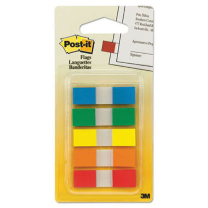 Picture of Page Flags in Portable Dispenser, Assorted Primary, 20 Flags/ColorMMM-6835CF
