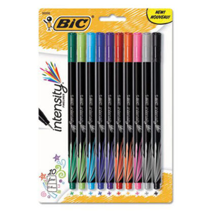 Picture of Intensity Porous Point Pen, Stick, Extra-Fine 0.4 mm, Assorted Ink and Barrel Colors, 10/PackBIC-FPINFAP10AST