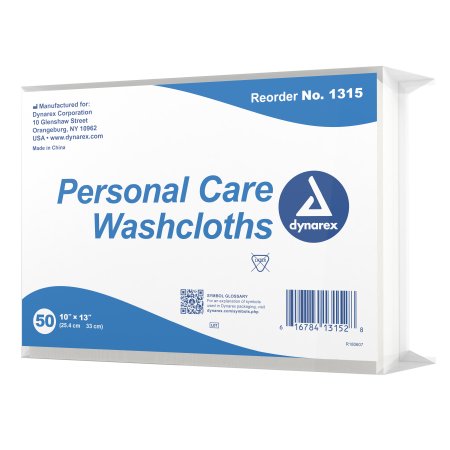 Picture of Washcloth Dynarex® 10 X 13 Inch White Disposable1315