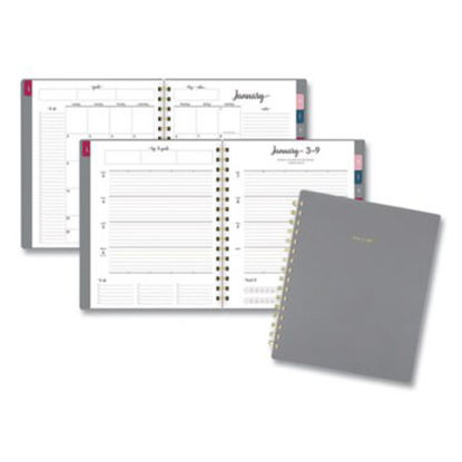 Picture of Harmony Weekly/Monthly Poly Planner, 8.75 x 7, Gray, 2022AAG-109980530