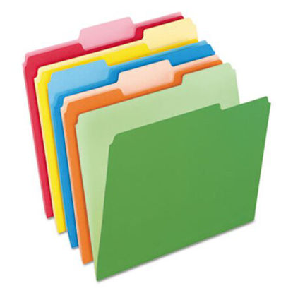 Picture of Colored File Folders, 1/3-Cut Tabs, Letter Size, Assorted, 100/BoxPFX-15213ASST