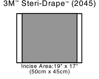 Picture of Surgical Drape 3M™ Steri-Drape™ 2 Incise Drape 17 W X 19 L Inch Sterile2045