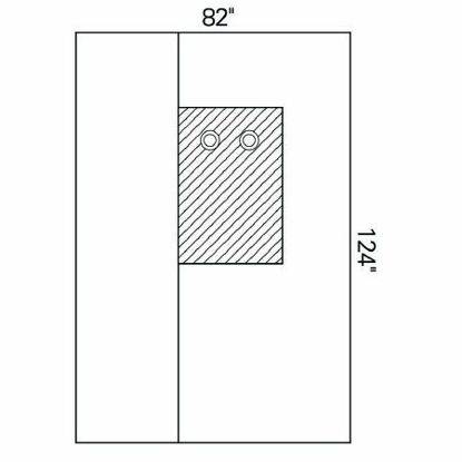 Picture of Cardiovascular Drape Femoral Angiography Drape 82 W X 124 L Inch Sterile89705