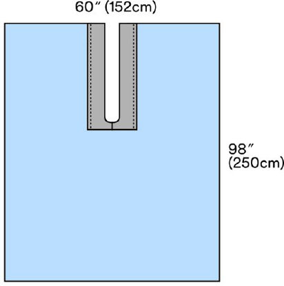Picture of Surgical Drape 3M™ Steri-Drape™ Split Drape 59 W X 98 L Inch Sterile9044