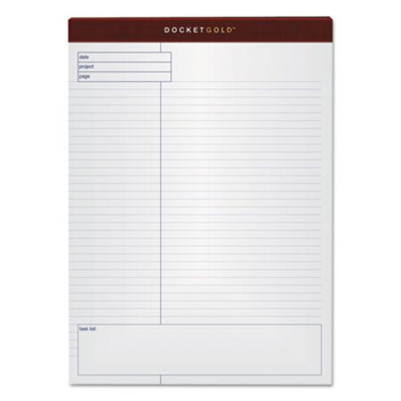 Picture of Docket Gold Planning Pad, Project Notes/Quadrille Rule, 8.5 x 11.75, 40 Sheets, 4/PackTOP-77102