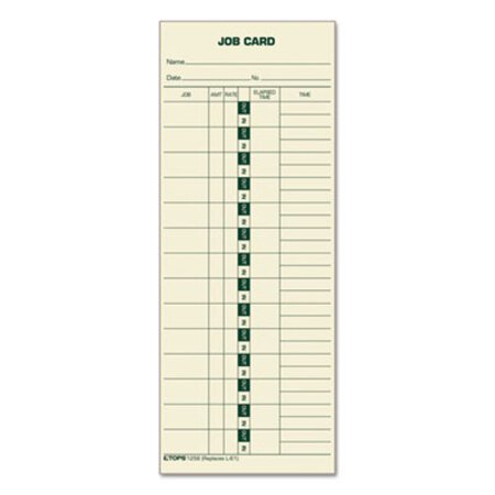 Picture of Manilla Job Cards, Replacement for 15-800622/L-61, One Side, 3.5 x 9, 500/BoxTOP-1258